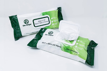 de wipe packaging